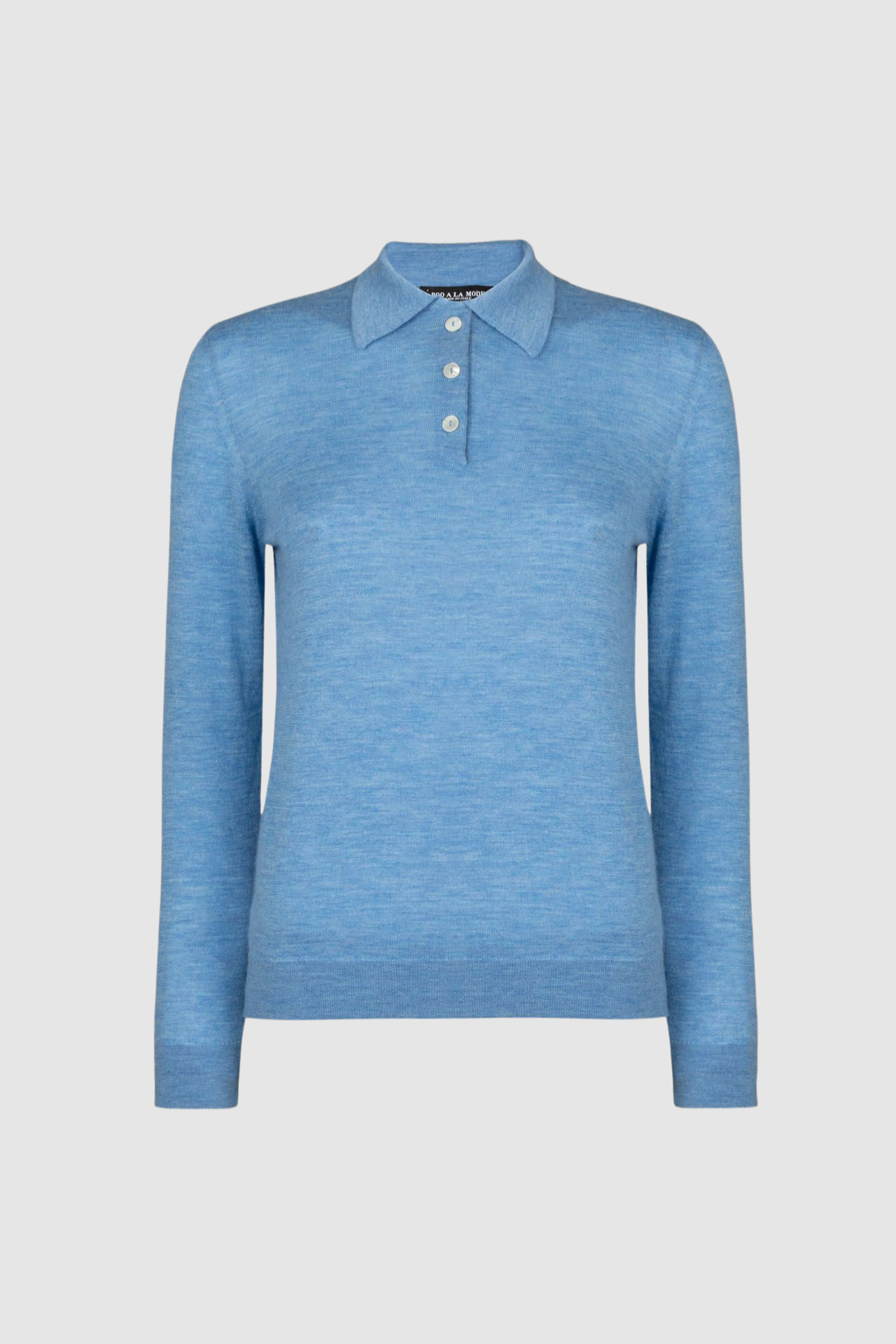 Cashmere Long Sleeve Polo