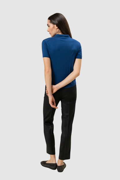 Wool Short Sleeve Polo