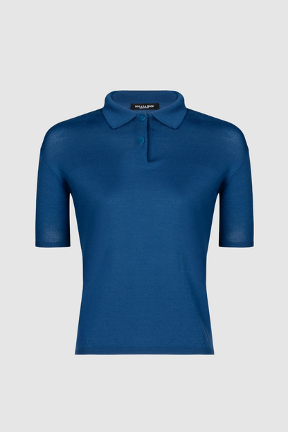 Wool Short Sleeve Polo