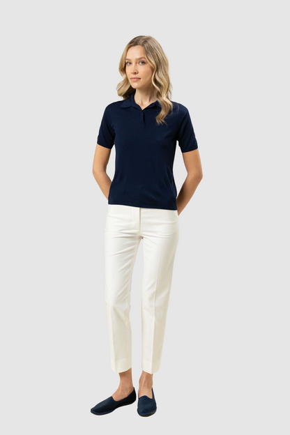 Wool Short Sleeve Polo