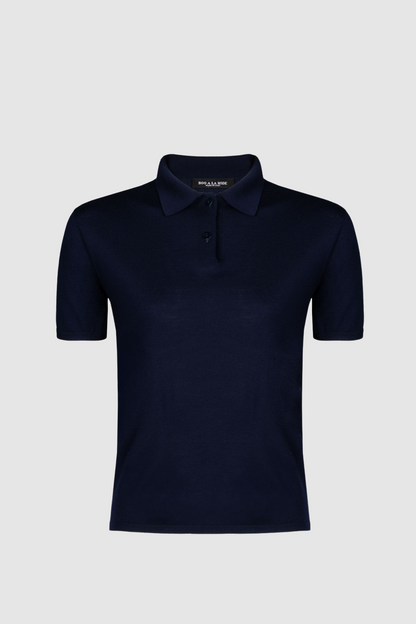 Wool Short Sleeve Polo