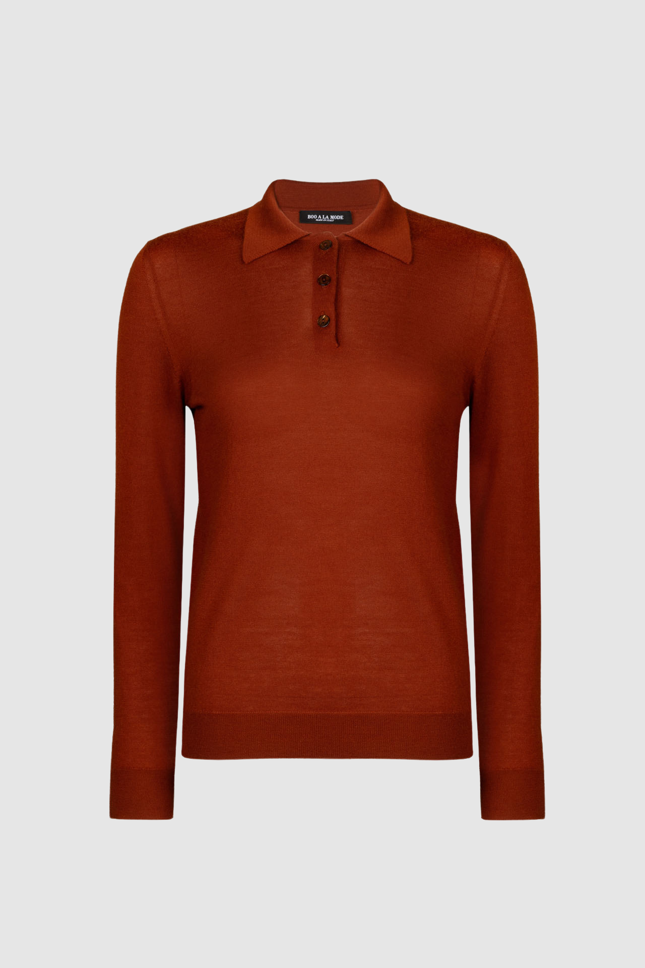 Cashmere Long Sleeve Polo