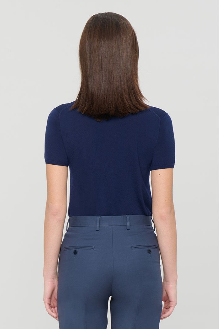 Wool Short Sleeve Polo