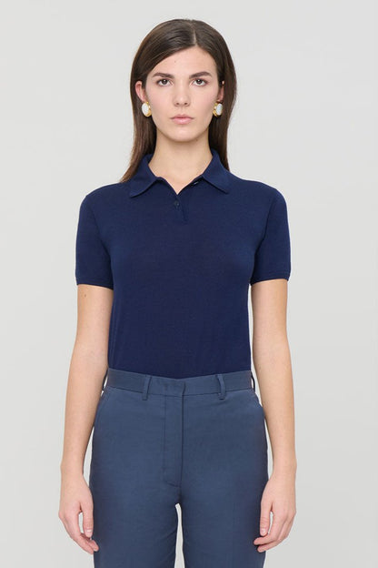 Wool Short Sleeve Polo
